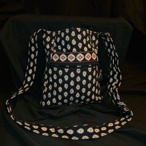 Vera Bradley Hipster Crossbody in Classic Black Print